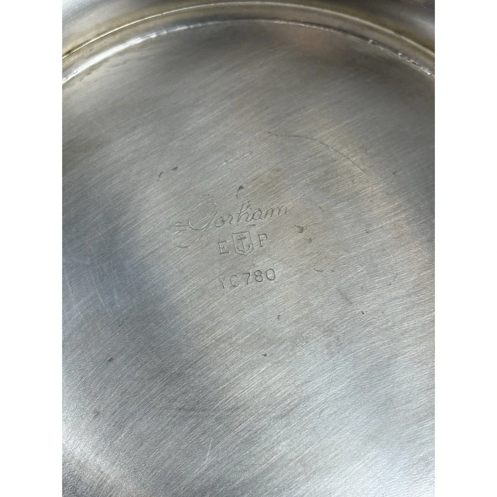 VTG Gorham Silver Plate Paul Revere Pedestal Bowl 8